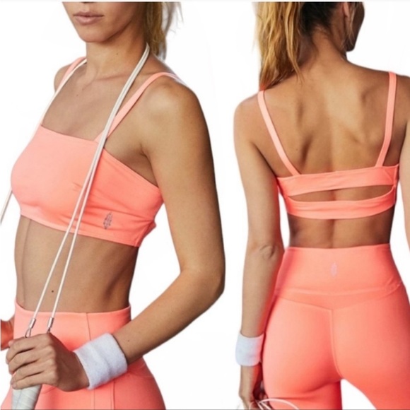 🎯Rare FP Movement Very Prairie Bra Orange Black Size Large - Picture 3 of 9